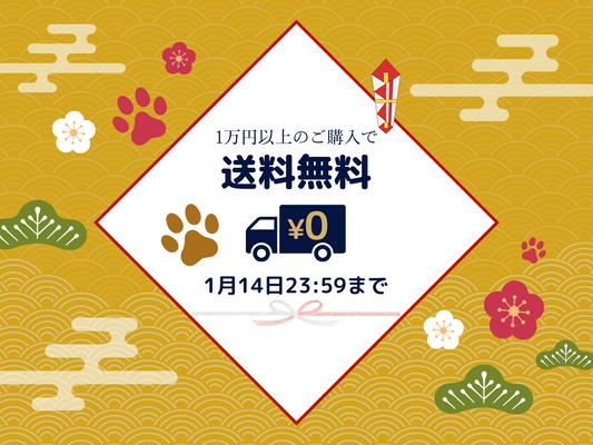 <終了しました>【期間限定】送料無料と年末年始の発送についてのお知らせ