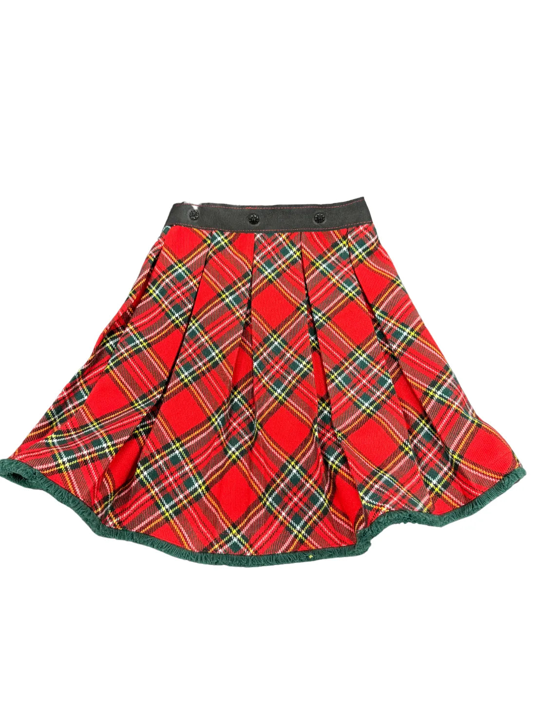 DOG WEAR - フリンジ付着せ替えプリーツチェックスカート