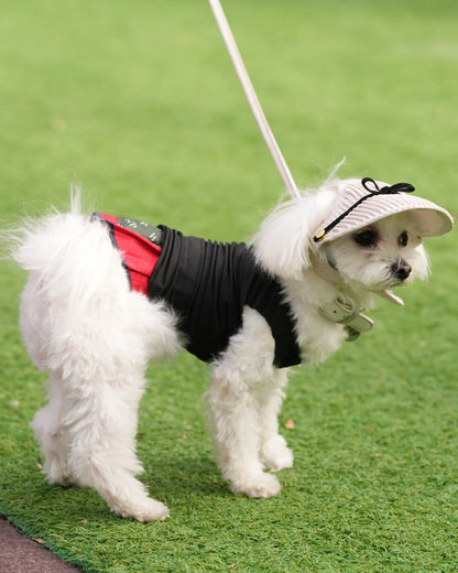 DOG WEAR - リネン風プリーツタンクトップ