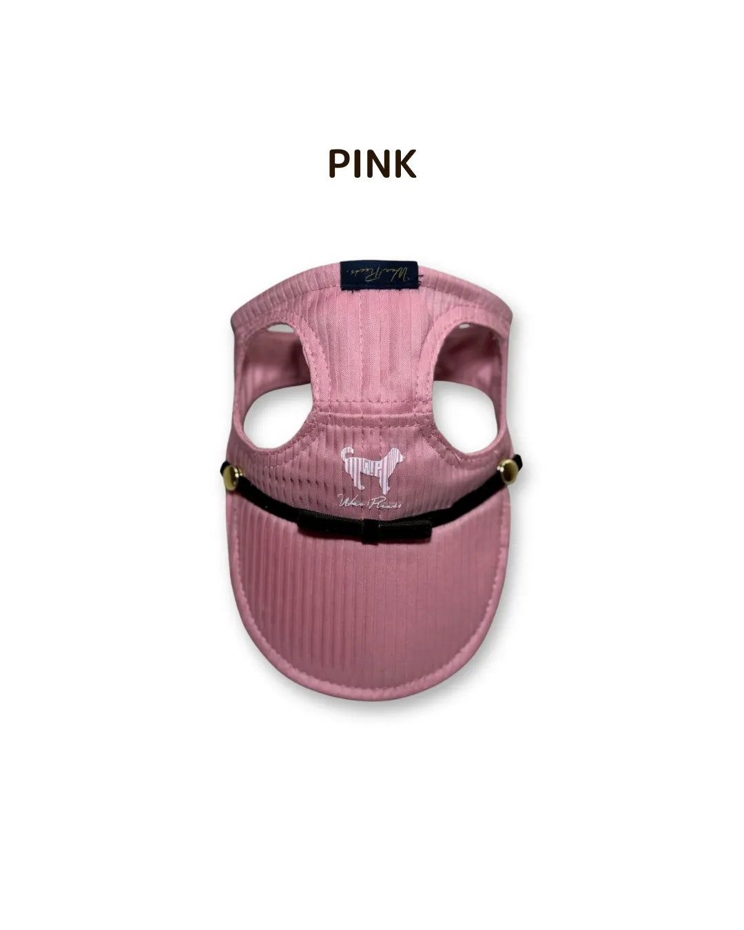 Wan!Pleats（ワンプリーツ）新作・犬用プリーツキャップ3（ロゴ入り）PINK/ピンク