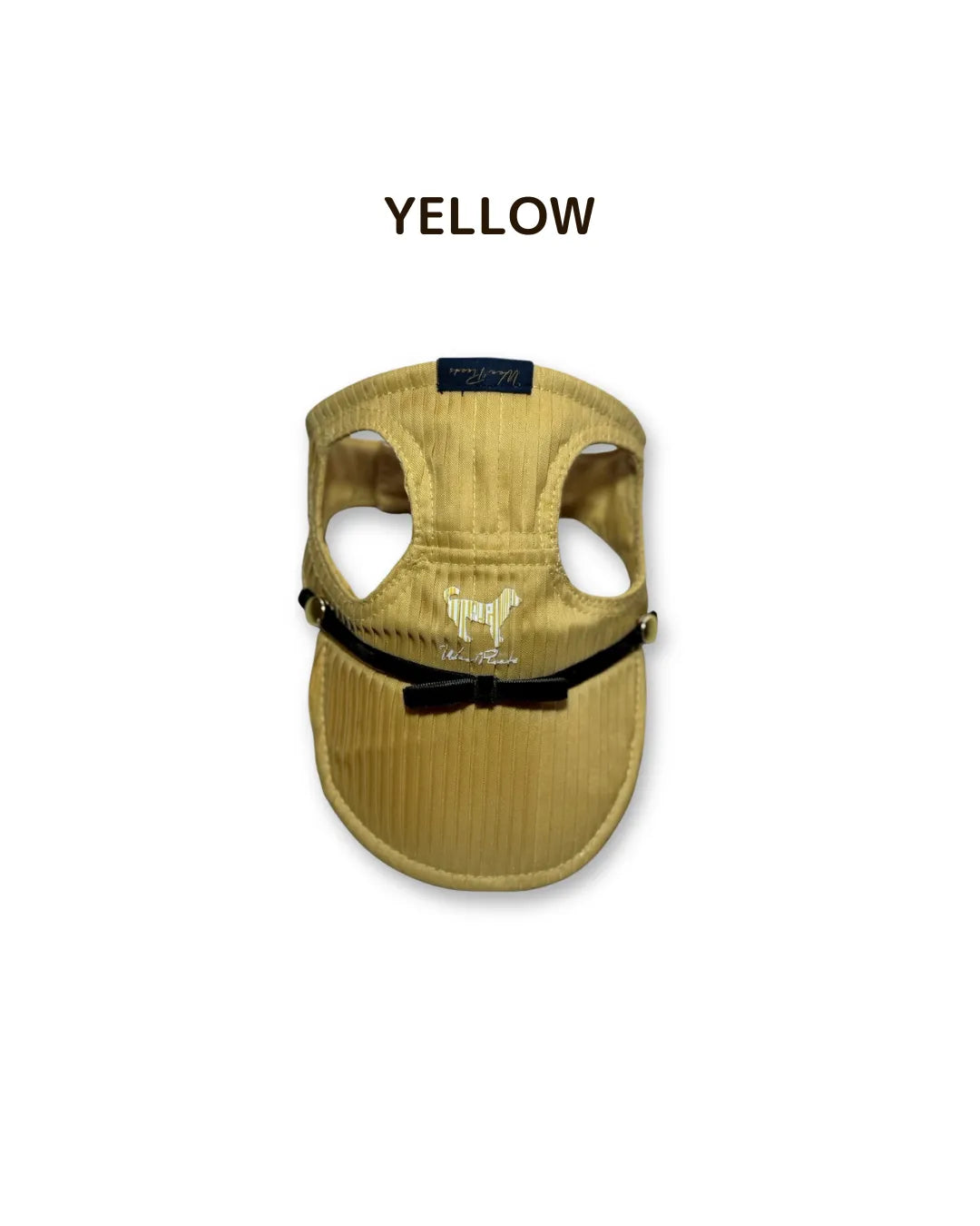 Wan!Pleats（ワンプリーツ）新作・犬用プリーツキャップ3（ロゴ入り）YELLOW/黄色